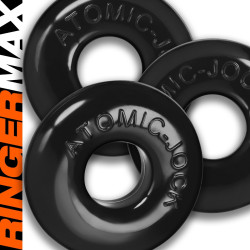 Oxballs Lot de 3 Cokrings Ringer Max 20 mm Noirs
